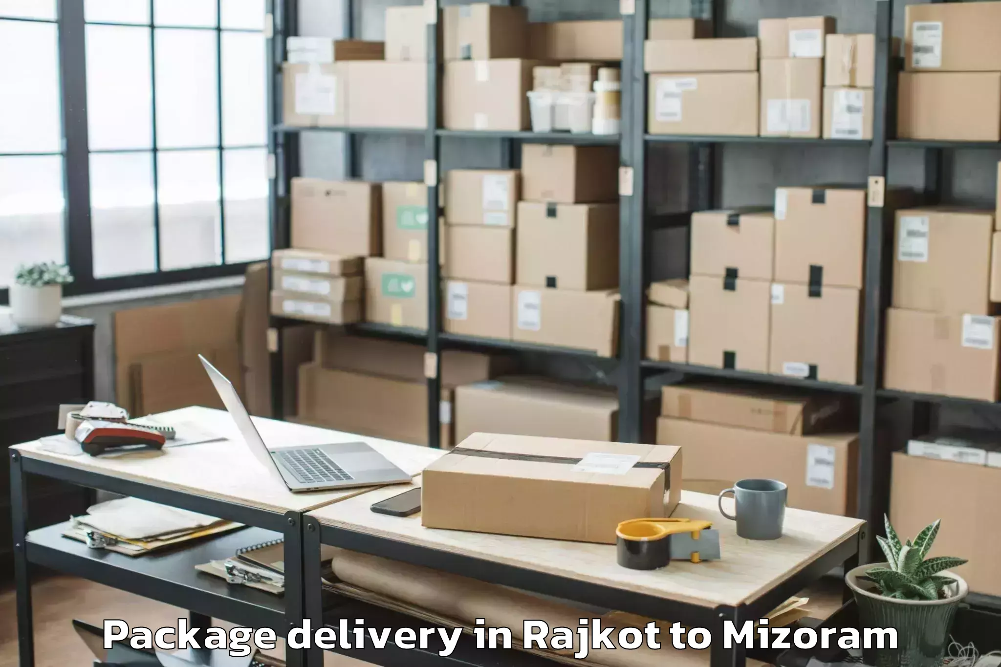 Comprehensive Rajkot to Saitlaw Package Delivery